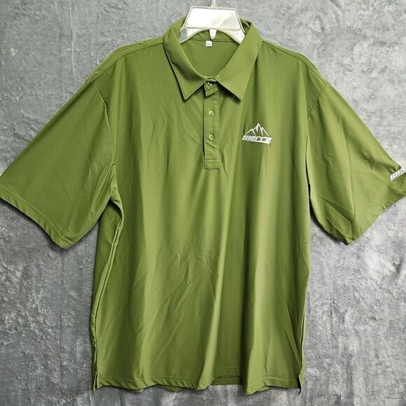 Sierra Men's Sz 2XL Shirt polo green nylon blend casual outdoor - Picture 1 of 9
